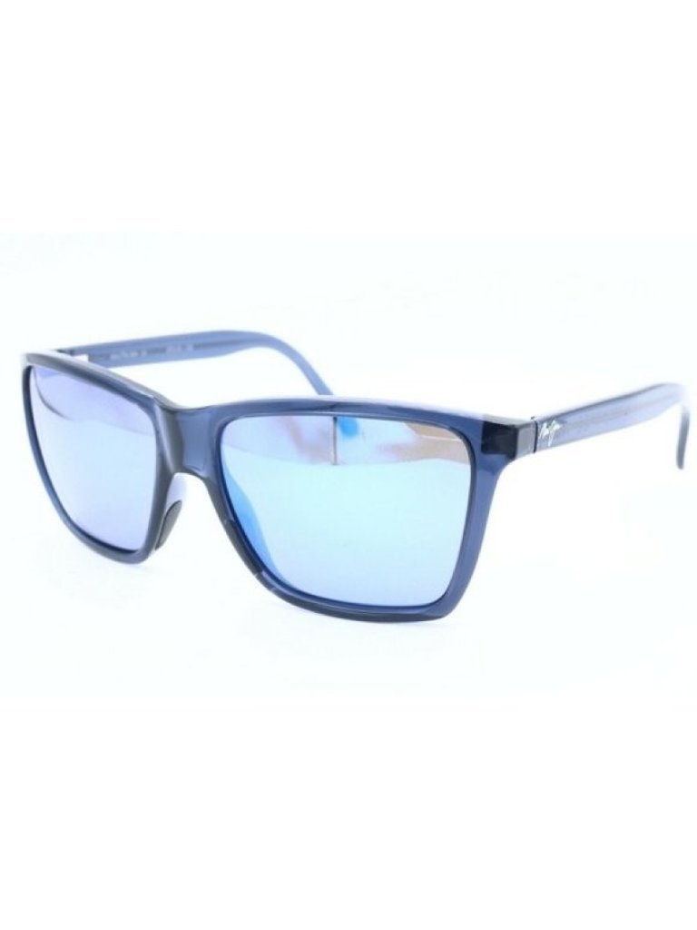 Maui Jim Cruzem Mj 864-03 Square Blue Sunglasses Blue Hawaii Polarized Read Deta